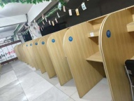 出售，自习室桌椅，共300套，全部带灯，带开关